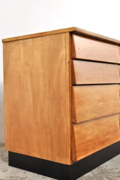 Pamono Vintage Chest of Drawers in Beech, 1950s New
