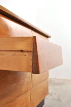 Pamono Vintage Chest of Drawers in Beech, 1950s New