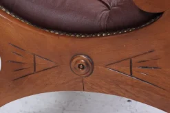 Pamono Vintage Chesterfield Rocking Chair in Leather, 1970s New