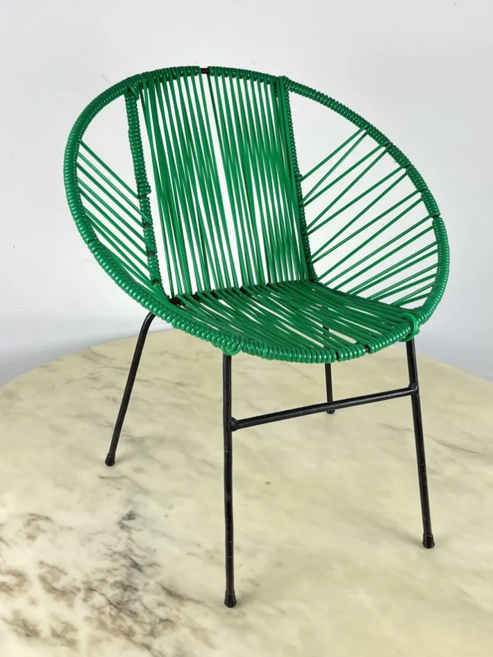 Pamono Vintage Children's Chair in Iron and Plastic, Italy, 1950s Clearance