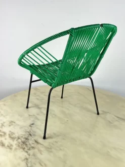 Pamono Vintage Children's Chair in Iron and Plastic, Italy, 1950s Clearance
