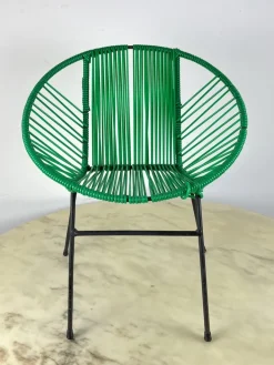 Pamono Vintage Children's Chair in Iron and Plastic, Italy, 1950s Clearance