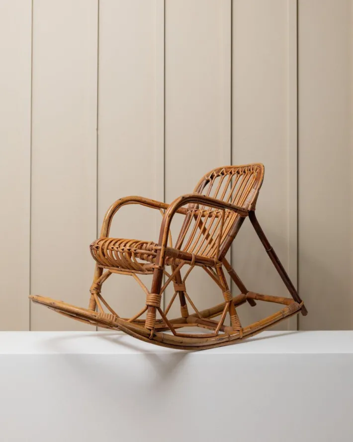 Pamono Vintage Children's Rocking Chair in Bamboo, 1970s Best