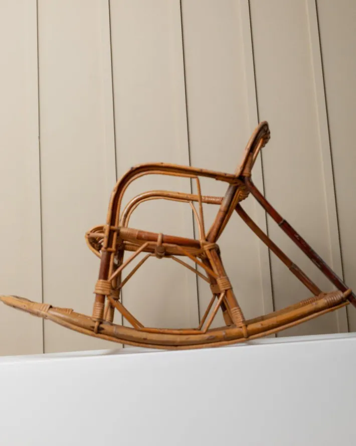 Pamono Vintage Children's Rocking Chair in Bamboo, 1970s Best