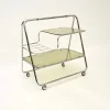 Pamono Vintage Chrome and Glass Drinks Trolley, 1970s