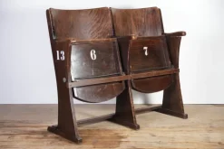 Pamono Vintage Cinema Bench from Ton, 1960s Hot
