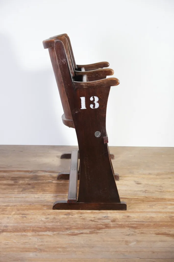 Pamono Vintage Cinema Bench from Ton, 1960s Hot