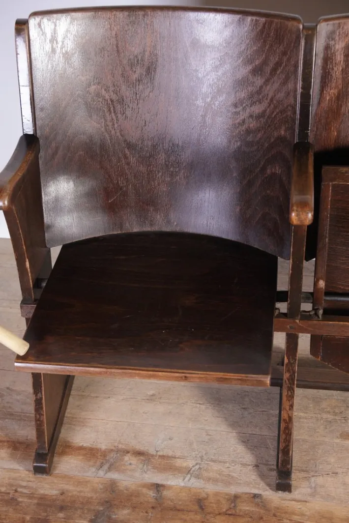Pamono Vintage Cinema Bench from Ton, 1960s Hot