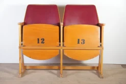 Pamono Vintage Cinema Bench from Ton, 1960s