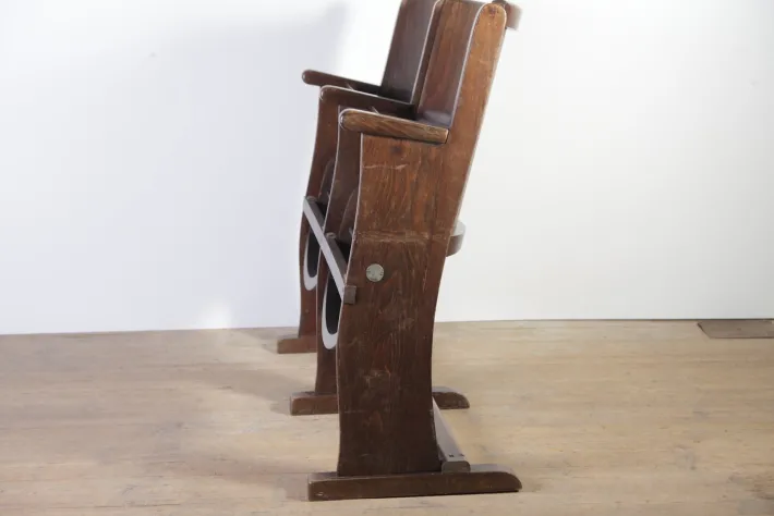 Pamono Vintage Cinema Bench from Ton, 1960s