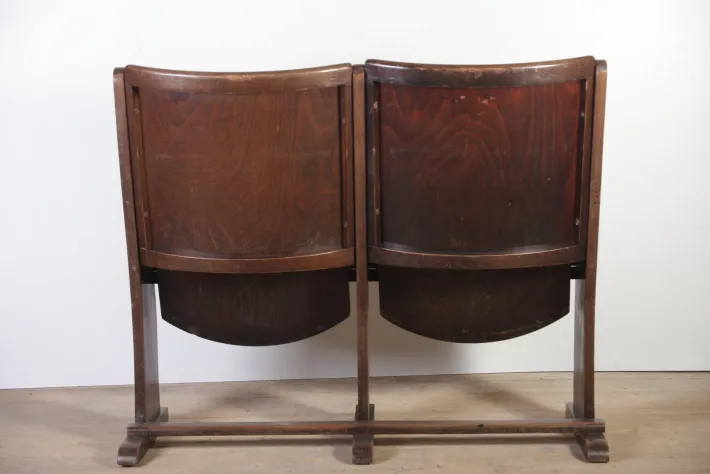 Pamono Vintage Cinema Bench from Ton, 1960s