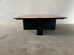 Pamono Vintage Coffee Table in Burl Wood, 1980s