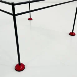 Pamono Vintage Coffee Table in Glass and Metal from Gamma, 1980s Hot