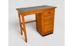 Pamono Vintage Compact Desk with Tambour Door and Internal Drawers
