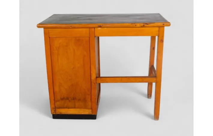 Pamono Vintage Compact Desk with Tambour Door and Internal Drawers