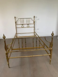 Pamono Vintage Crafted Brass Bed Frame, 1950 Sale