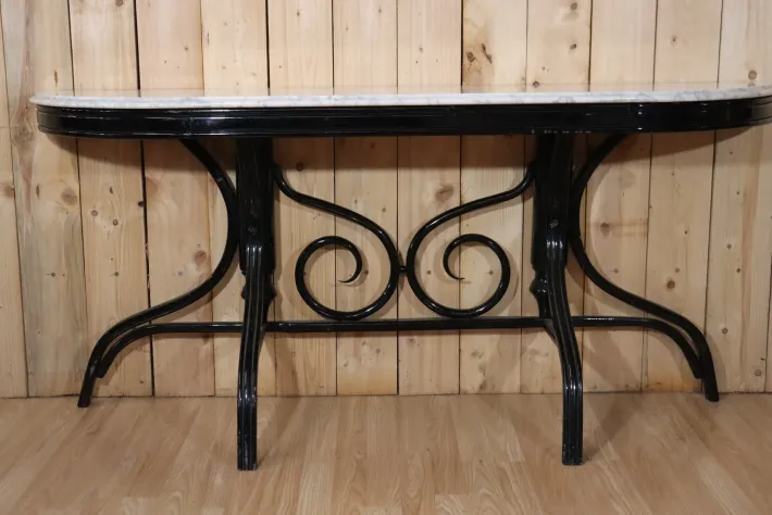 Pamono Vintage Curved Wooden Console Table, 1960 Outlet