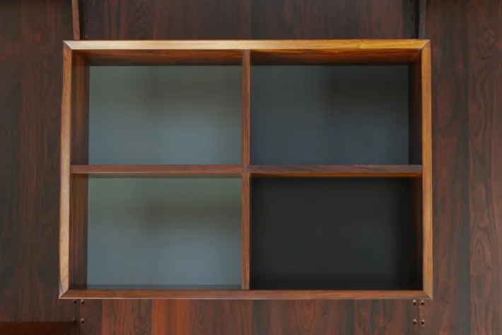 Pamono Vintage Danish 3-Bay Rosewood Modular Wall Unit by Poul Cadovius for Cado, 1960s New