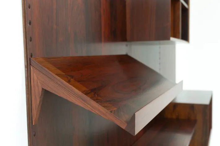 Pamono Vintage Danish 3-Bay Rosewood Modular Wall Unit by Poul Cadovius for Cado, 1960s New
