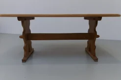 Pamono Vintage Danish Brutalist Oak Dining Table, 1960s Discount