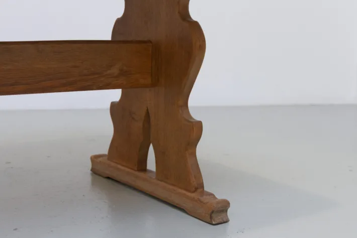 Pamono Vintage Danish Brutalist Oak Dining Table, 1960s Discount