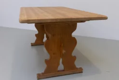 Pamono Vintage Danish Brutalist Oak Dining Table, 1960s Discount