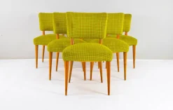 Pamono Vintage Danish Dining Chairs in Teak, 1950s, Set of 6 Online