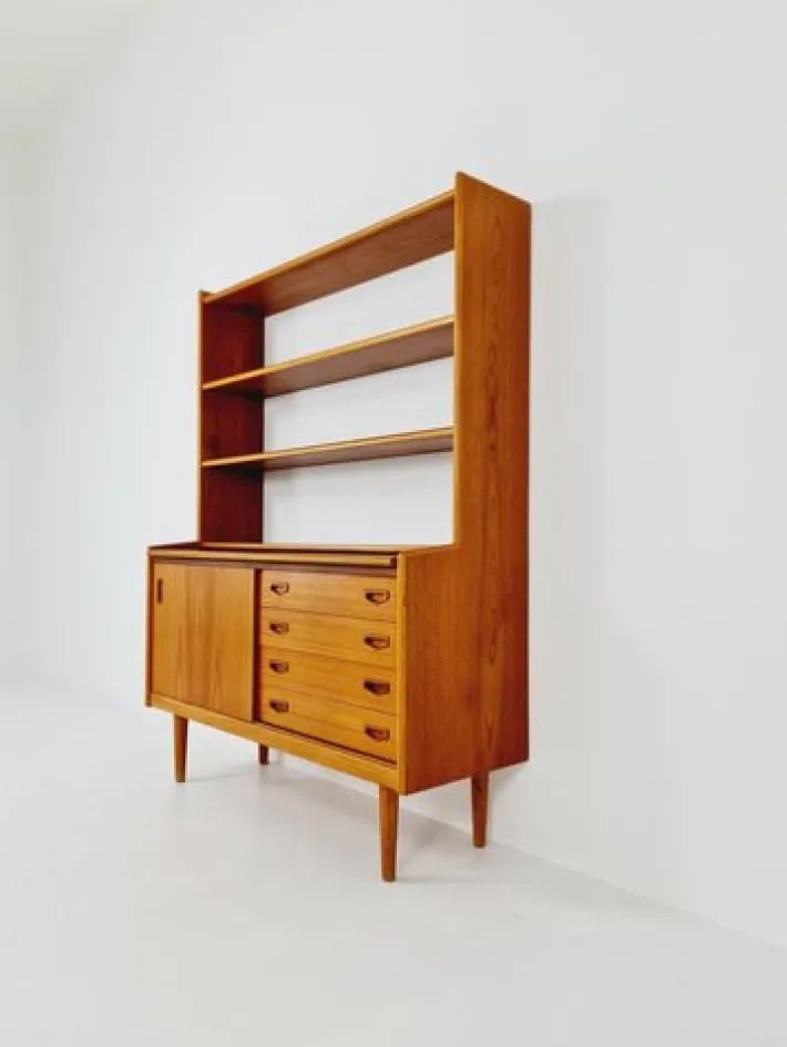 Pamono Vintage Danish Freestanding Book Case in Teak by Bengt Ruda, 1960s