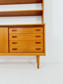 Pamono Vintage Danish Freestanding Book Case in Teak by Bengt Ruda, 1960s