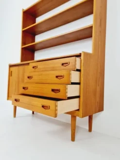 Pamono Vintage Danish Freestanding Book Case in Teak by Bengt Ruda, 1960s