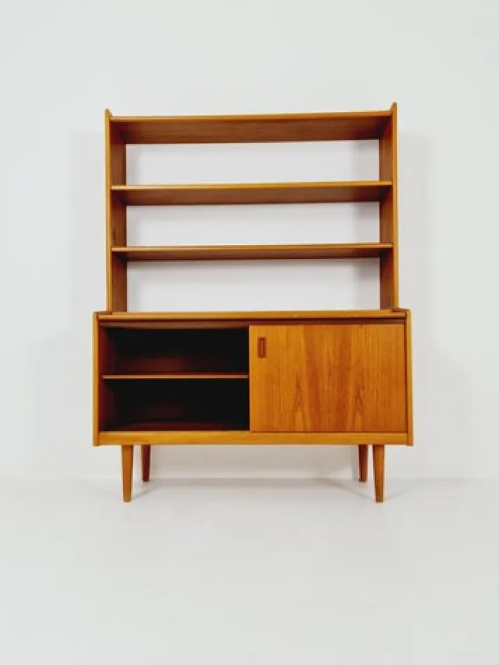 Pamono Vintage Danish Freestanding Book Case in Teak by Bengt Ruda, 1960s