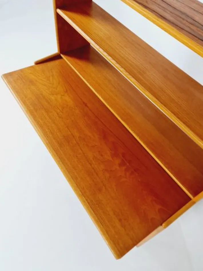 Pamono Vintage Danish Freestanding Book Case in Teak by Bengt Ruda, 1960s