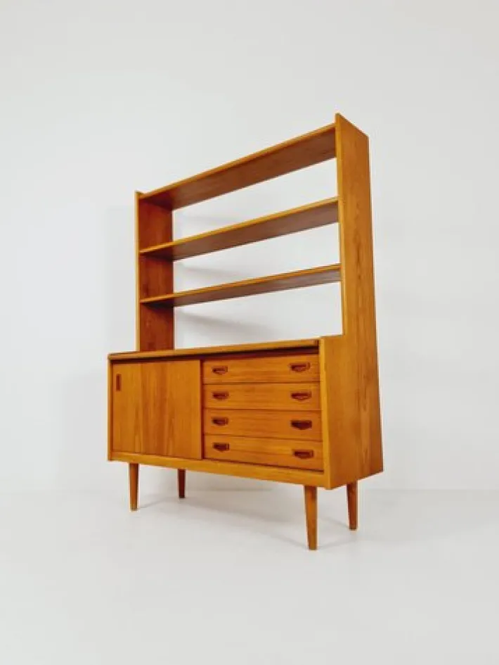 Pamono Vintage Danish Freestanding Book Case in Teak by Bengt Ruda, 1960s
