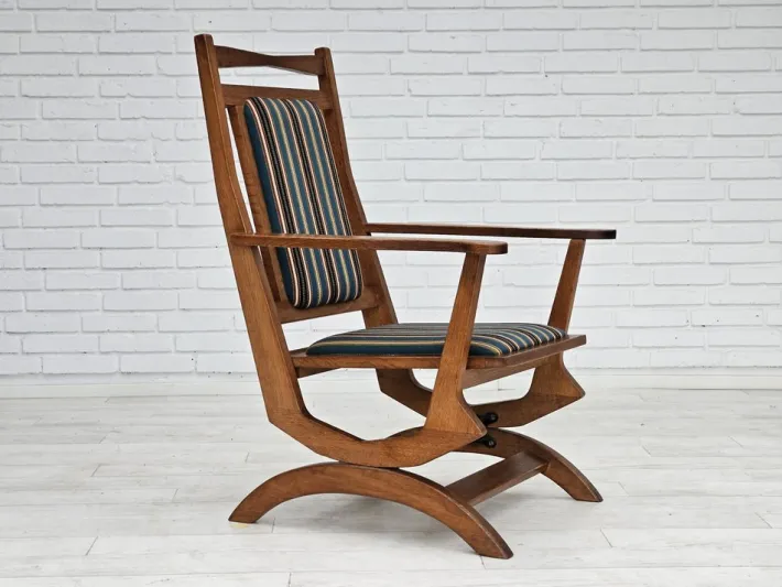 Pamono Vintage Danish Highback Rocking Chair, 1950s Discount