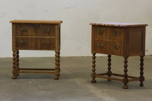 Pamono Vintage Danish Modern Oak Nightstands by Henning Kjærnulf, 1960s, Set of 2 Hot