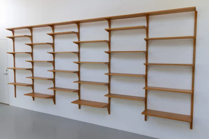 Pamono Vintage Danish Oak Modular Wall Unit by Poul Cadovius for Cado, 1960s New