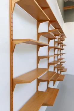 Pamono Vintage Danish Oak Modular Wall Unit by Poul Cadovius for Cado, 1960s New