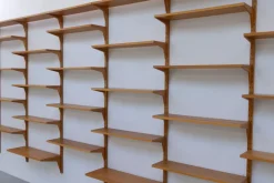 Pamono Vintage Danish Oak Modular Wall Unit by Poul Cadovius for Cado, 1960s New