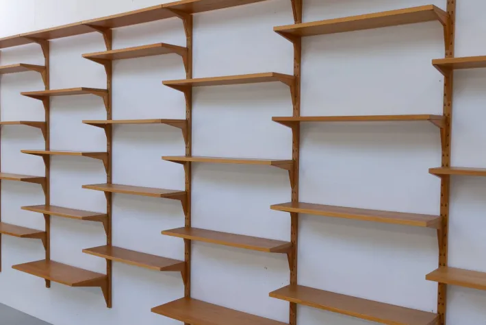 Pamono Vintage Danish Oak Modular Wall Unit by Poul Cadovius for Cado, 1960s New