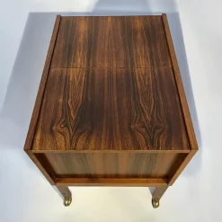 Pamono Vintage Danish Rosewood Bar Trolley by Erling Torvits