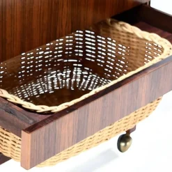 Pamono Vintage Danish Rosewood Bar Trolley by Erling Torvits