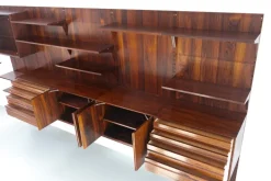 Pamono Vintage Danish Rosewood 5-Bay Modular Wall Unit by Poul Cadovius for Cado, 1960s New