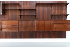 Pamono Vintage Danish Rosewood 5-Bay Modular Wall Unit by Poul Cadovius for Cado, 1960s New