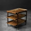 Pamono Vintage Danish Rosewood Serving Trolley by Poul Hundevad, 1960s