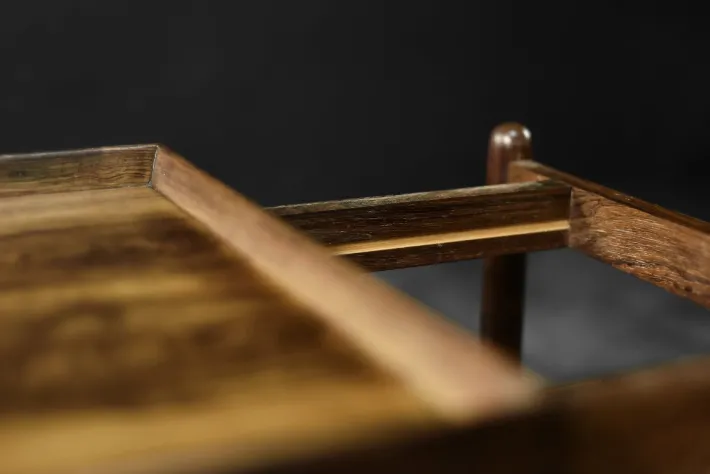 Pamono Vintage Danish Rosewood Serving Trolley by Poul Hundevad, 1960s