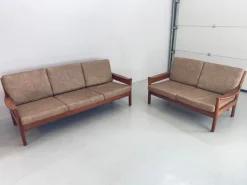 Pamono Vintage Danish Sofas attributed to Børge Jensen & Sønner, 1960s, Set of 2 Clearance