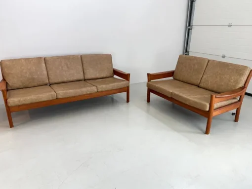 Pamono Vintage Danish Sofas attributed to Børge Jensen & Sønner, 1960s, Set of 2 Clearance