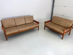 Pamono Vintage Danish Sofas attributed to Børge Jensen & Sønner, 1960s, Set of 2 Clearance