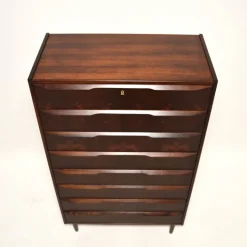 Pamono Vintage Danish Tallboy Chest of Drawers, 1960 Outlet