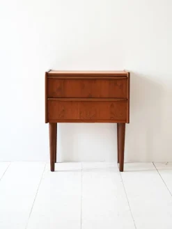 Pamono Vintage Danish Teak Bedside Table, 1960s New